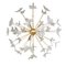 White Butterfly Murano Glass Sputnik Chandelier from Murano Glass, Image 1