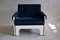 Mid-Century Modern Blue & White Lounge Chair from T Spectrum 4