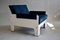 Mid-Century Modern Blue & White Lounge Chair from T Spectrum 5