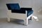 Mid-Century Modern Blue & White Lounge Chair from T Spectrum, Image 5