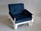 Mid-Century Modern Blue & White Lounge Chair from T Spectrum 9