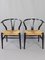 CH24 Wish Bone Chairs by Hans J Wegner for Carl Hansen & Son, 1950s, Set of 2, Image 1