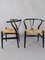 CH24 Wish Bone Chairs by Hans J Wegner for Carl Hansen & Son, 1950s, Set of 2 6