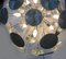 Water-Lily Brass Sputnik Chandelier from Murano Glass 3