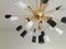 White and Black Cube Murano Glass Sputnik Oval Chandelier from Murano Glass, Image 3