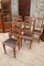 Art Nouveau Leather & Carved Oak Chairs by Gauthier-Poinsignon, Set of 6 2
