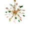 Pink and Green “Dew” Murano Glass Sputnik Chandelier from Murano Glass 1