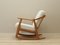 Sedia a dondolo in quercia di H. Brockmann Petersen per Randers Furniture Factory, Danimarca, anni '60, Immagine 3