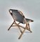Mid-Century Black Leather & Bamboo Lounge Chair, 1970s 14