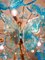 Lámpara de araña Sputnik con mariposa en azul claro de cristal de Murano, Imagen 3