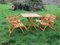 Klappbares Holz Garten Set, 5er Set 1