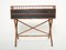 French Desk in Bamboo Rattan and Brass, 1970s, Image 2