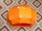 Lampada da soffitto in plastica arancione di Ilka Plast, anni '70, Immagine 4