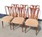 Chaises dans le Style de Guglielmo Ulrich, 1940s, Set de 6 1