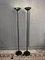 Black Lacquered Metal & Glass Lamps, 1980s, Set of 2, Image 2