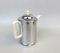 Kaffeeservice aus verchromtem Metall & Porzellan, 1950er, 4er Set 8