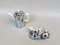 Coffee Making Set in Chrome-Plated Metal & Porcelain, 1950s, Set of 4 2