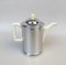 Coffee Making Set in Chrome-Plated Metal & Porcelain, 1950s, Set of 4 5