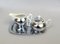 Coffee Making Set in Chrome-Plated Metal & Porcelain, 1950s, Set of 4 22