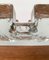 Vintage Block Glass Double Tea Warmer Candle Holder 22