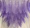 Mid-Century Violet Murano Glass Chandelier, 1980 2