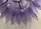 Mid-Century Kronleuchter aus violettem Muranoglas, 1980 7