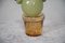 Green and Amber Murano Art Glass Cactus Plant, 1990s 2