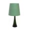 Green Glass and Teak Table Lamp from Bergboms, 1960s 2