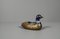 Egyptian Duck With Ceramic, Brass and Enamel Bowl, 1970s 2