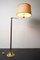 Lámpara de pie alemana vintage de bambú con base en forma de tulipán dorado, años 70, Imagen 5