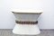 Console Table in White and GWood with Pink Marble Top 1