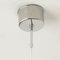 Lámpara colgante grande de cristal de Murano soplado, acero y cromo, años 70, Imagen 8