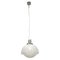 Large Suspension Lamp in Blown Murano Glass, Steel & Chrome, Italy, 1970s, Image 10