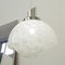 Lámpara colgante grande de cristal de Murano soplado, acero y cromo, años 70, Imagen 3