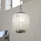 Large Suspension Lamp in Blown Murano Glass, Steel & Chrome, Italy, 1970s, Image 8