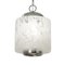 Large Suspension Lamp in Blown Murano Glass, Steel & Chrome, Italy, 1970s, Image 1