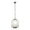 Large Suspension Lamp in Blown Murano Glass, Steel & Chrome, Italy, 1970s 4