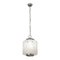 Large Suspension Lamp in Blown Murano Glass, Steel & Chrome, Italy, 1970s, Image 4
