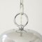 Large Suspension Lamp in Blown Murano Glass, Steel & Chrome, Italy, 1970s 6
