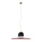 Large Suspension Lamp in Black & Red Blown Murano Glass, Italy, 1970s 2