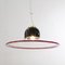 Large Suspension Lamp in Black & Red Blown Murano Glass, Italy, 1970s 4
