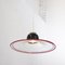 Large Suspension Lamp in Black & Red Blown Murano Glass, Italy, 1970s 8
