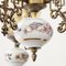 Lustre avec 3 Lampes en Céramique et Verre de Murano Soufflé avec Décor Floral, Italie, 1950s 9