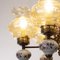 Lampadario a 6 luci in ceramica e vetro di Murano soffiato, Italia, anni '50, Immagine 8