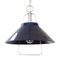 Suspension Lamp in Blue Plastic with Chrome Galvanic Frame, Italy, 1980s, Image 1