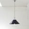 Suspension Lamp in Blue Plastic with Chrome Galvanic Frame, Italy, 1980s, Image 6