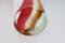 Jarrón italiano vintage grande de cristal de Murano artístico, años 80, Imagen 3