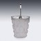 19th Century Victorian Solid Silver & Cracked Glass Ice Bucket, 1890s, Image 4