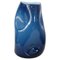 Blaue italienische Vintage Vase aus Murano-Kunstglas, 1970er 1