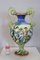 Large Antique Majolica Hand Painted Vase, 1880, Image 12